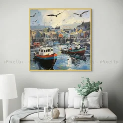 Tableau Toile Art Des Mers Et Bateaux IP-02274