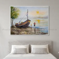 Tableau Toile Art Des Mers Et Bateaux IP-02876