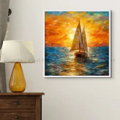 Tableau Toile Art Des Mers Et Bateaux IP-02902