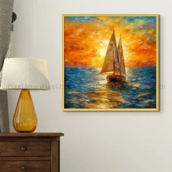 Tableau Toile Art Des Mers Et Bateaux IP-02902