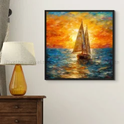 Tableau Toile Art Des Mers Et Bateaux IP-02902