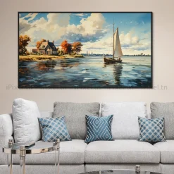 Tableau Toile Art Des Mers Et Bateaux IP-02915