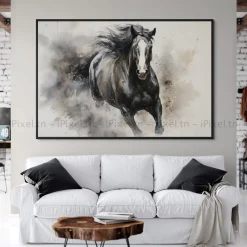Tableau Toile Art Des Chevaux IP-02954