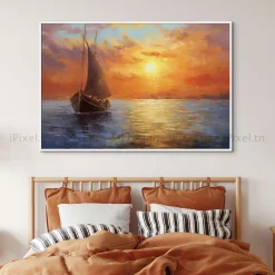 Tableau Toile Art Des Mers Et Bateaux IP-02962