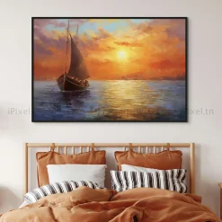 Tableau Toile Art Des Mers Et Bateaux IP-02962