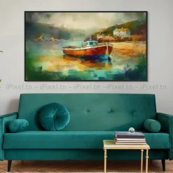 Tableau Toile Art Des Mers Et Bateaux IP-02975