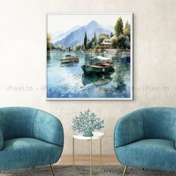 Tableau Toile Art Des Mers Et Bateaux IP-03033