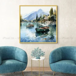 Tableau Toile Art Des Mers Et Bateaux IP-03033