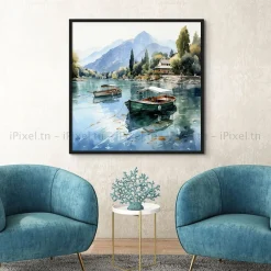 Tableau Toile Art Des Mers Et Bateaux IP-03033