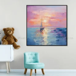 Tableau Toile Art Des Mers Et Bateaux IP-03038