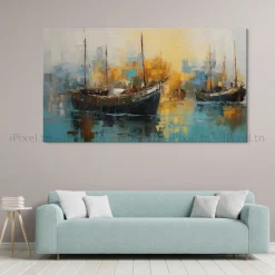 Tableau Toile Art Des Mers Et Bateaux IP-03043