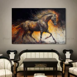 Tableau Toile Art Des Chevaux IP-03059