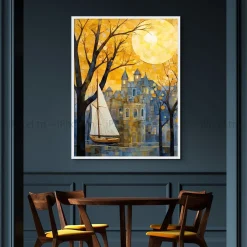 Tableau Toile Art Des Mers Et Bateaux IP-03128