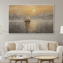 Tableau Toile Art Des Mers Et Bateaux IP-03131