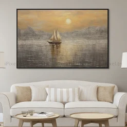 Tableau Toile Art Des Mers Et Bateaux IP-03131