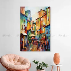 Tableau Toile Art Architecturale IP-01598