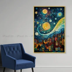 Tableau Toile Art Architecturale IP-01601