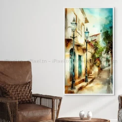 Tableau Toile Art Architecturale IP-01718